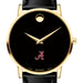 Alabama Men's Movado Gold Museum Classic Leather