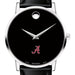 Alabama Men's Movado Museum with Leather Strap