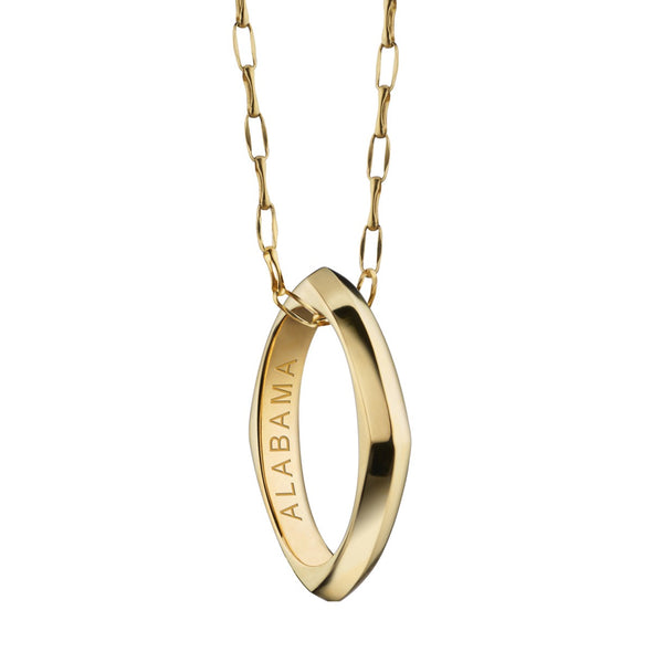 Alabama Monica Rich Kosann Poesy Ring Necklace in Gold Shot #1