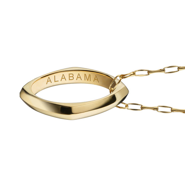 Alabama Monica Rich Kosann Poesy Ring Necklace in Gold Shot #3