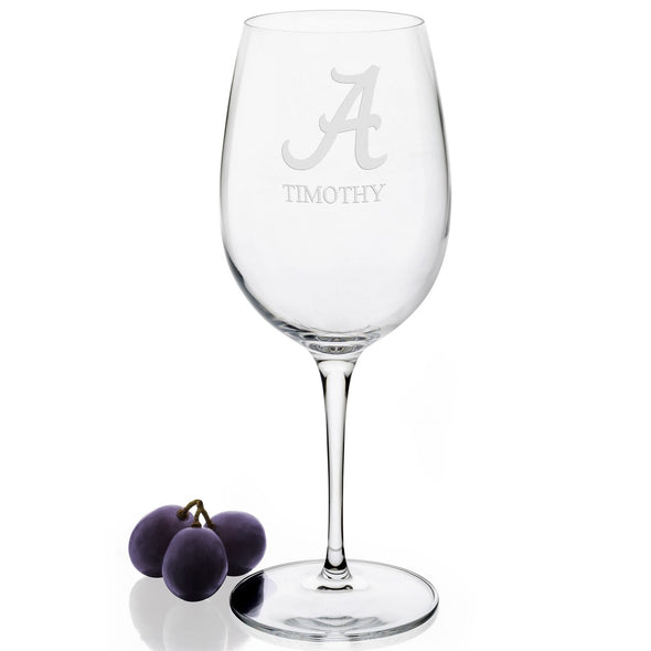 Alabama Red Wine Glasses - Set of 2 Shot #2
