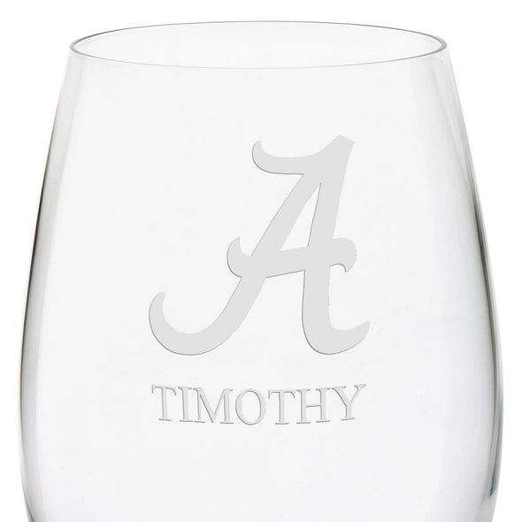 Alabama Red Wine Glasses - Set of 4 Shot #3