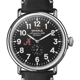 Alabama Shinola Watch, The Runwell 47mm Black Dial Shot #1
