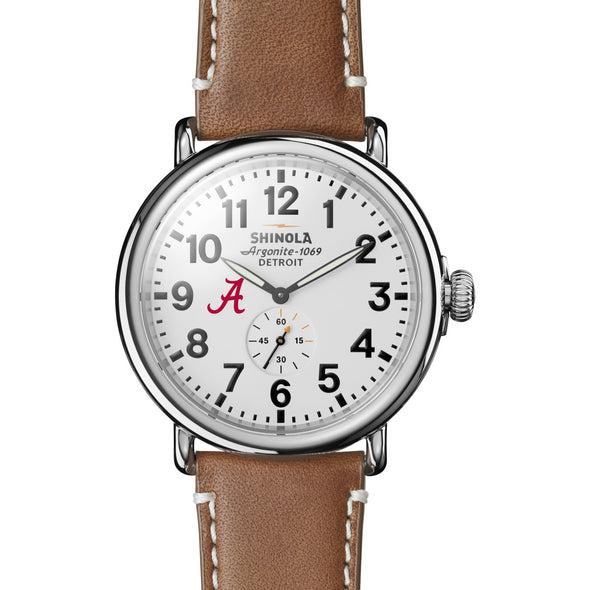 Alabama Shinola Watch, The Runwell 47mm White Dial Shot #2