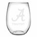 Alabama Stemless Wine Glasses Made in the USA - Set of 4