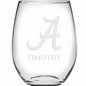 Alabama Stemless Wine Glasses Made in the USA - Set of 4 Shot #2
