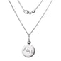 Alpha Delta Pi Sterling Silver Necklace with Sterling Silver Charm Shot #1