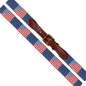 American Flag Needlepoint Belt Shot #1