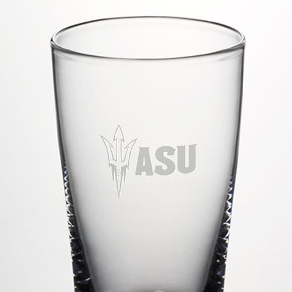ASU Ascutney Pint Glass by Simon Pearce Shot #2