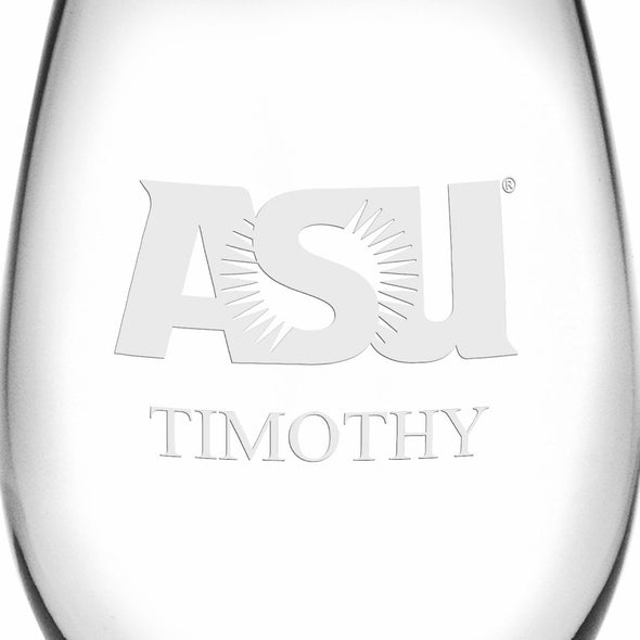 ASU Stemless Wine Glasses Made in the USA - Set of 2 Shot #3