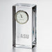 ASU Tall Glass Desk Clock by Simon Pearce