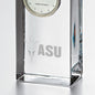 ASU Tall Glass Desk Clock by Simon Pearce Shot #2