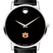 Auburn Men's Movado Museum with Leather Strap