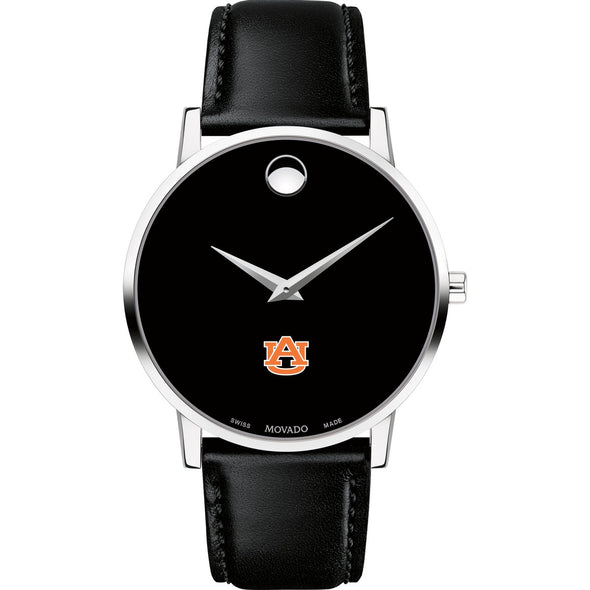 Auburn Men&#39;s Movado Museum with Leather Strap Shot #2