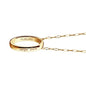 Auburn Monica Rich Kosann "Carpe Diem" Poesy Ring Necklace in Gold Shot #3