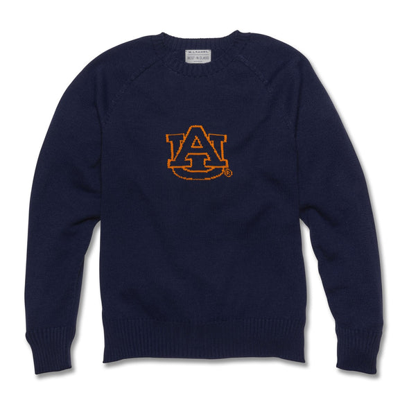 Auburn Navy Blue and Orange Letter Sweater by M.LaHart Shot #1
