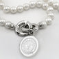 Auburn Pearl Necklace with Sterling Silver Charm Shot #2