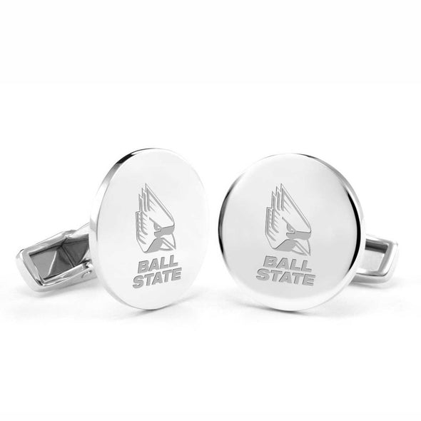 Ball State Cufflinks in Sterling Silver Shot #1