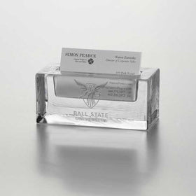 Ball State Glass Business Cardholder by Simon Pearce Shot #1