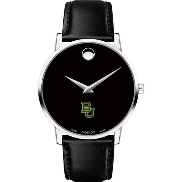 Baylor Men&#39;s Movado Museum with Leather Strap Shot #2