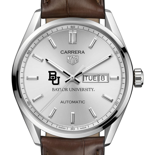 Baylor Men&#39;s TAG Heuer Automatic Day/Date Carrera with Silver Dial Shot #1