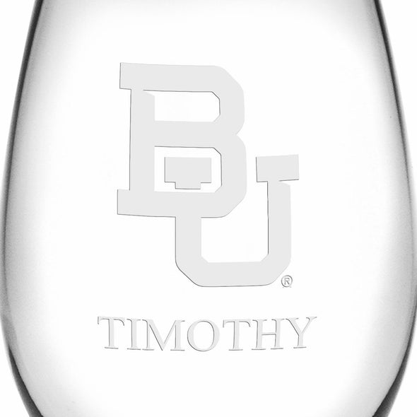 Baylor Stemless Wine Glasses Made in the USA - Set of 2 Shot #3