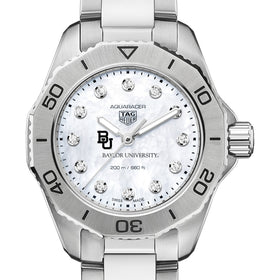 Baylor Women&#39;s TAG Heuer Steel Aquaracer with Diamond Dial Shot #1