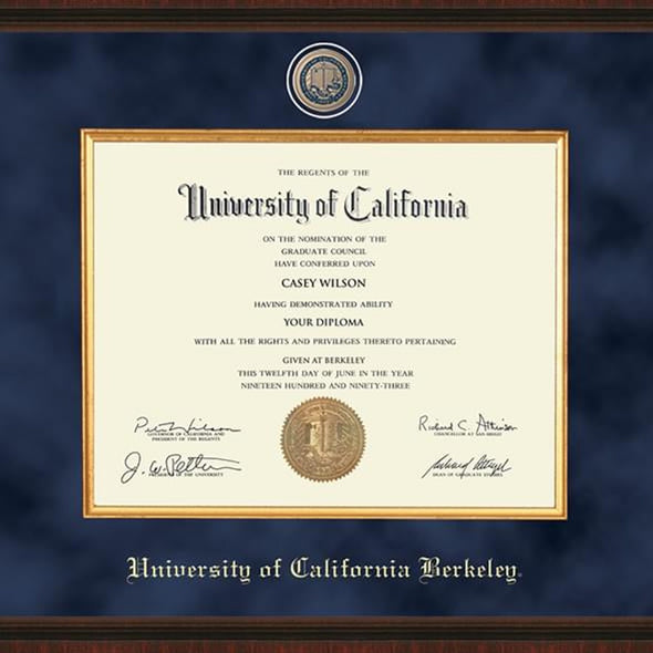 Berkeley Excelsior Diploma Frame Shot #2