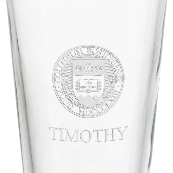 Boston College 16 oz Pint Glass- Set of 2 Shot #3