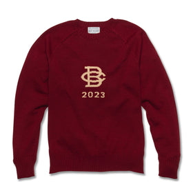 Boston College Class of 2023 Maroon and Khaki Sweater by M.LaHart Shot #1