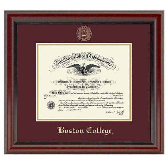 Boston College Diploma Frame, the Fidelitas Shot #1