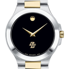 Boston College Men&#39;s Movado Collection Two-Tone Watch with Black Dial Shot #1