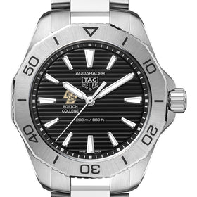 Boston College Men&#39;s TAG Heuer Steel Aquaracer with Black Dial Shot #1