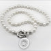 Boston College Pearl Necklace with Sterling Silver Charm