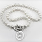 Boston College Pearl Necklace with Sterling Silver Charm Shot #1