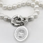 Boston College Pearl Necklace with Sterling Silver Charm Shot #2