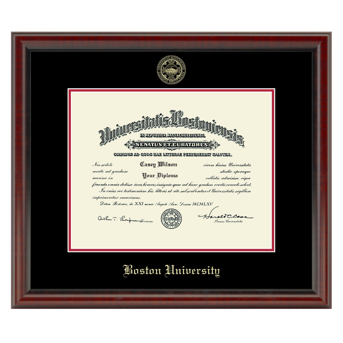 BU Diploma Frame, the Fidelitas Graduation Gift Selection M.LaHart