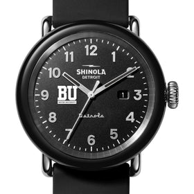 Boston University Shinola Watch, The Detrola 43mm Black Dial at M.LaHart &amp; Co. Shot #1