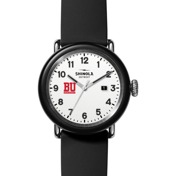 Boston University Shinola Watch, The Detrola 43mm White Dial at M.LaHart &amp; Co. Shot #2