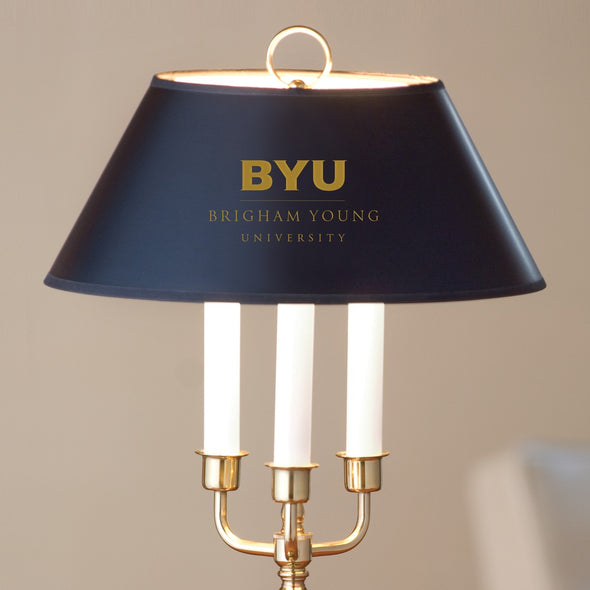 Brigham Young University Lamp in Brass &amp; Marble Shot #2