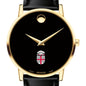 Brown Men's Movado Gold Museum Classic Leather Shot #1