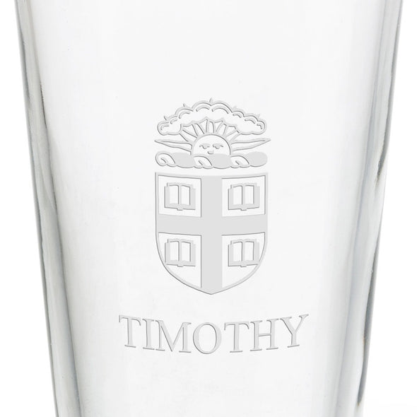Brown University 16 oz Pint Glass- Set of 2 Shot #3