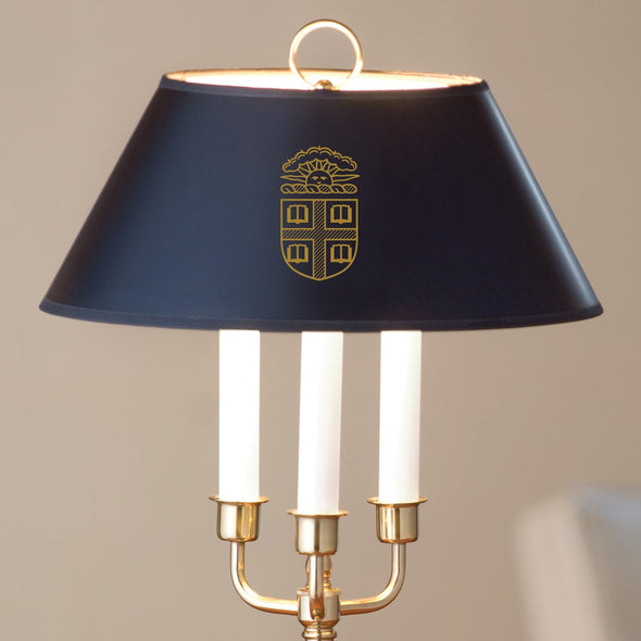 Brown University Lamp in Brass &amp; Marble Shot #2