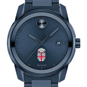 Brown University Men&#39;s Movado BOLD Blue Ion with Date Window Shot #1
