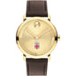 Brown University Men's Movado BOLD Gold with Chocolate Leather Strap Shot #2