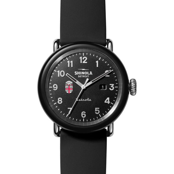 Brown University Shinola Watch, The Detrola 43mm Black Dial at M.LaHart &amp; Co. Shot #2