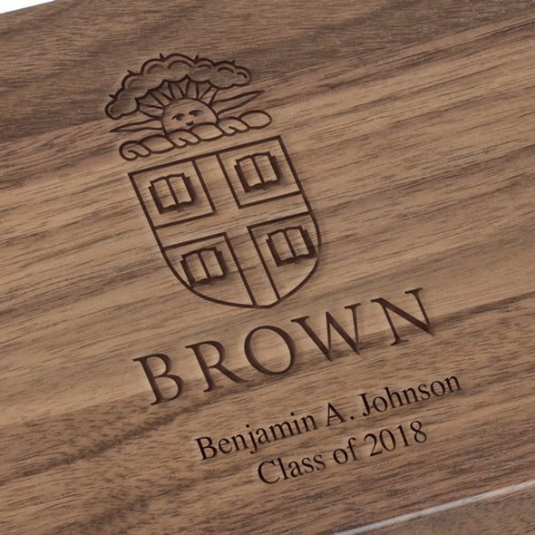 Brown University Solid Walnut Desk Box Shot #3
