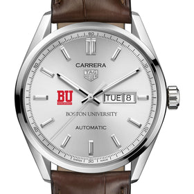 BU Men&#39;s TAG Heuer Automatic Day/Date Carrera with Silver Dial Shot #1