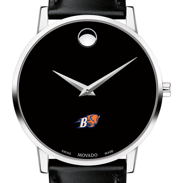 Bucknell Men&#39;s Movado Museum with Leather Strap Shot #1