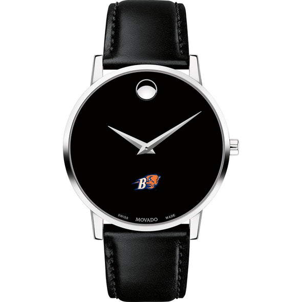 Bucknell Men&#39;s Movado Museum with Leather Strap Shot #2